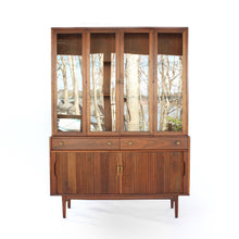 Load image into Gallery viewer, Mid Century Sideboard China Cabinet Hutch Drexel by Kipp Stewart - Stuart MacDougall
