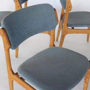 Erik Buch Model 49 Dining Chairs in Oak - Set of 4