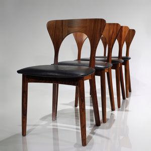 RARE ‘Peter’ Chair by Niels Koefoed in Rosewood - Set of 4