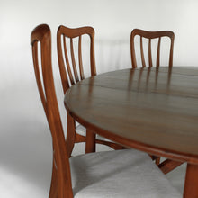 Load image into Gallery viewer, Niels Koefoed Teak Dining Set with Gate Leg Table and 6 Ingrid Dining Chairs