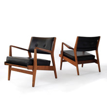 Load image into Gallery viewer, Jens Risom Walnut Lounge Chairs - A Pair