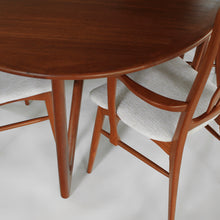 Load image into Gallery viewer, Niels Koefoed Teak Dining Set with Gate Leg Table and 6 Ingrid Dining Chairs