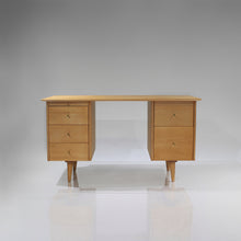 Load image into Gallery viewer, Paul McCobb Solid Maple Double Pedestal Desk - Model 1561