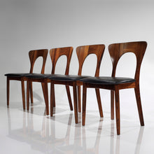 Load image into Gallery viewer, RARE ‘Peter’ Chair by Niels Koefoed in Rosewood - Set of 4