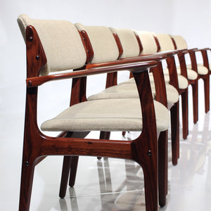 Erik Buch Rosewood Model 50 Dining Chairs - Set of 6
