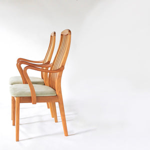 Schou Andersen Danish Teak Dining Chairs Set of 2