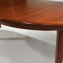 Load image into Gallery viewer, Mid Century Danish Teak Elliptical Extension Table with Two Leaves by VV Møbler