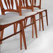 Load image into Gallery viewer, Niels Koefoed Teak Dining Set with Gate Leg Table and 6 Ingrid Dining Chairs