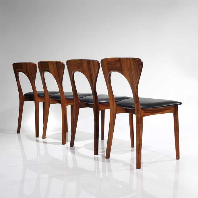 RARE ‘Peter’ Chair by Niels Koefoed in Rosewood - Set of 4