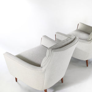 Mid Century Gondola Style Lounge Chairs by Deville in style of Adrian Pearsall