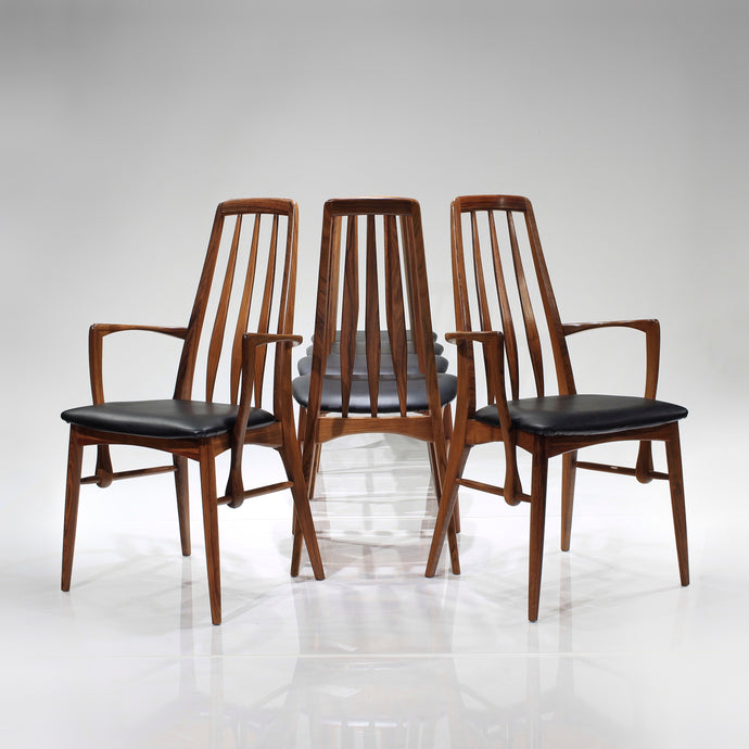 Mid-Century Rosewood ‘Eva’ Dining Chairs by Niels Koefoed - Set of 6