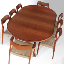 Load image into Gallery viewer, Niels Otto Møller Dining Set Model 71 and 55 Chairs with Møller Table