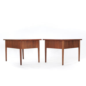 Jack Cartwright for Founders Walnut End Tables - a Pair