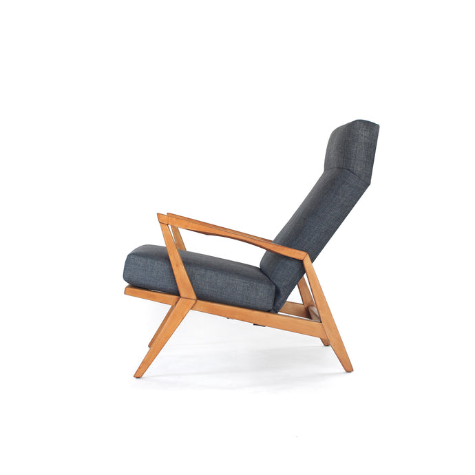 Mid Century Modern Sculptural Lounge Chair High Back
