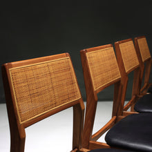 Load image into Gallery viewer, Walnut and Cane Dining Chairs - Set of 4 by Foster McDavid