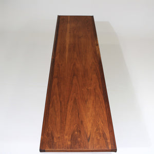 Mid-Century Modern Long Walnut Coffee Table / Bench by Drexel
