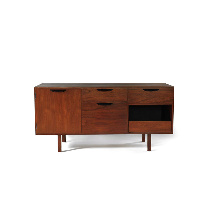 Stunning Jens Risom Petite Walnut Credenza