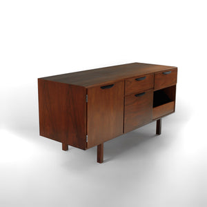 Stunning Jens Risom Petite Walnut Credenza