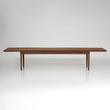 Load image into Gallery viewer, Mid-Century Modern Long Walnut Coffee Table / Bench by Drexel