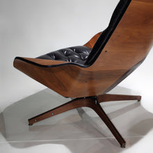 Load image into Gallery viewer, Mr and Mrs Chair Lounge Chairs w/ Ottoman by George Mulhauser in Leather