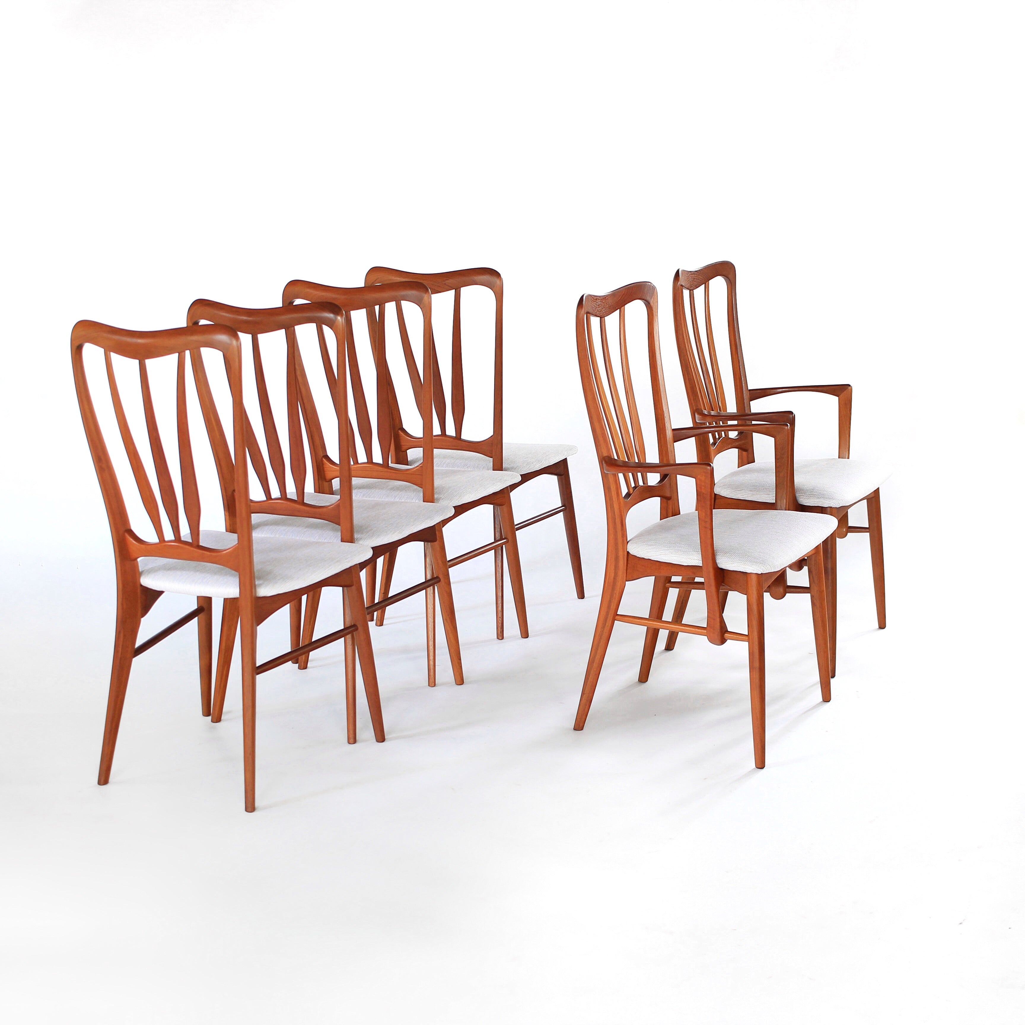 Niels Koefoed Ingrid Dining Chairs in Teak Koefoed / Hornslet of Denma