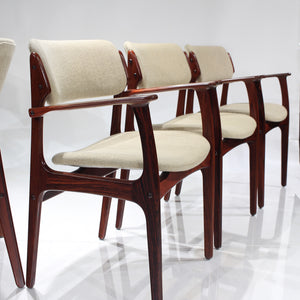 Erik Buch Rosewood Model 50 Dining Chairs - Set of 6