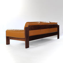 Load image into Gallery viewer, Rosewood and Leather Sofa by Uu-Vee Kaluste Oy of Finland