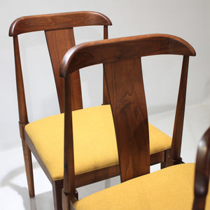 Mid-Century Modern Walnut Dining Chairs by Dillingham  - Set of 4
