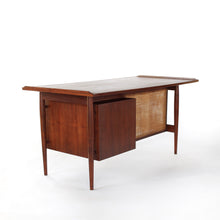 Load image into Gallery viewer, Early Edition Arne Vodder Teak w/ Cane Writing Desk