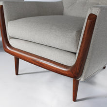 Load image into Gallery viewer, Mid Century Gondola Style Lounge Chairs by Deville in style of Adrian Pearsall