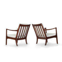 Load image into Gallery viewer, Mid Century Danish Ole Wanscher Lounge Chairs Model 107 - a Pair
