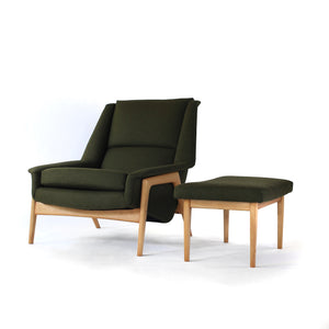 Folke Ohlsson Lounge Chair for Dux with Ottoman