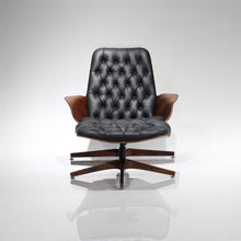 Load image into Gallery viewer, George Mulhauser for Plycraft Mr Chair and Ottoman in Leather