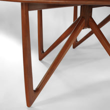 Load image into Gallery viewer, Exceptional Niels Koefoed Danish Teak Elliptical Gate Leg Dining Table