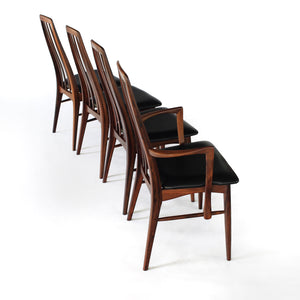 Stunning Rosewood ‘Eva’ Dining Chairs by Niels Koefoed Vintage Mid Century Danish