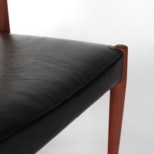 Bambi Teak Chair with Italian Leather by Rolf Rastad & Adolf Relling for Gustav Bahus of Norway.