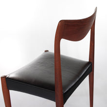 Load image into Gallery viewer, Bambi Teak Chair with Italian Leather by Rolf Rastad &amp; Adolf Relling for Gustav Bahus of Norway.
