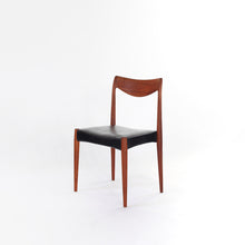 Load image into Gallery viewer, Bambi Teak Chair with Italian Leather by Rolf Rastad &amp; Adolf Relling for Gustav Bahus of Norway.